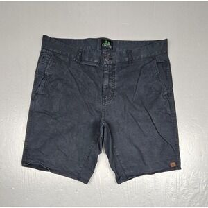 Hippytree Shorts Mens 36 Navy Blue Flat Front Chino Style Outdoor 5 Pocket